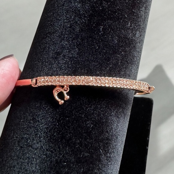 Coach Bar "C" Charm Bangle Bracelet - Picture 1 of 6
